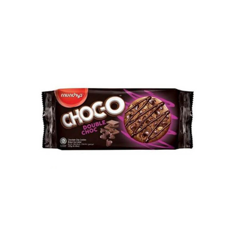 Munchy's Choc-O Cookies Double Chocolate 125g