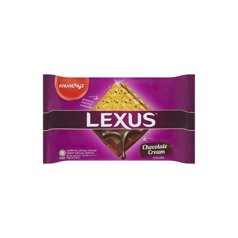 Munchy's Lexus Chocolate Sandwich Cracker 190g