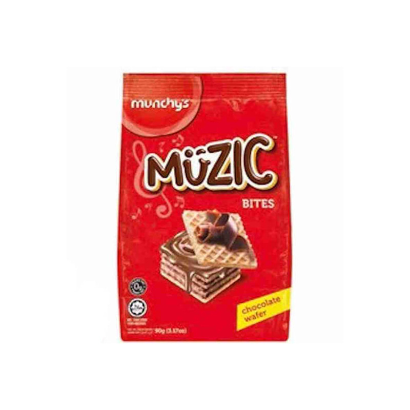 Munchy's Muzic Bites Chocolate Wafer 90g