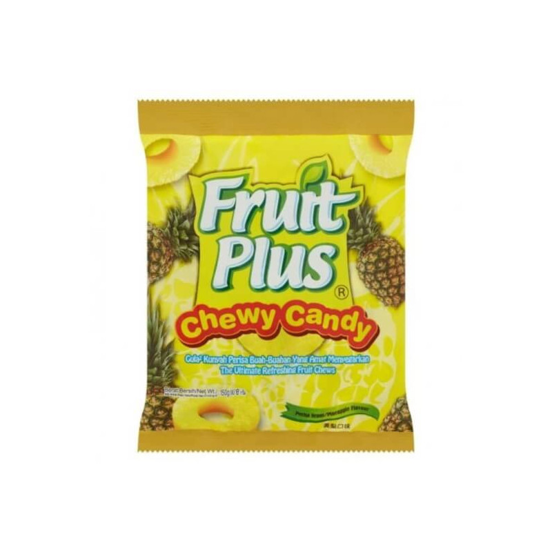 Fruit Plus Pineapple Flavour Chewy Candy 150g