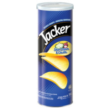 Jacker Sour Cream & Onion Potato Crisps 150g