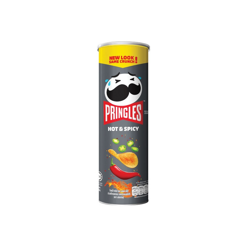 Pringles Hot & Spicy Flavor Potato Crisps 107g