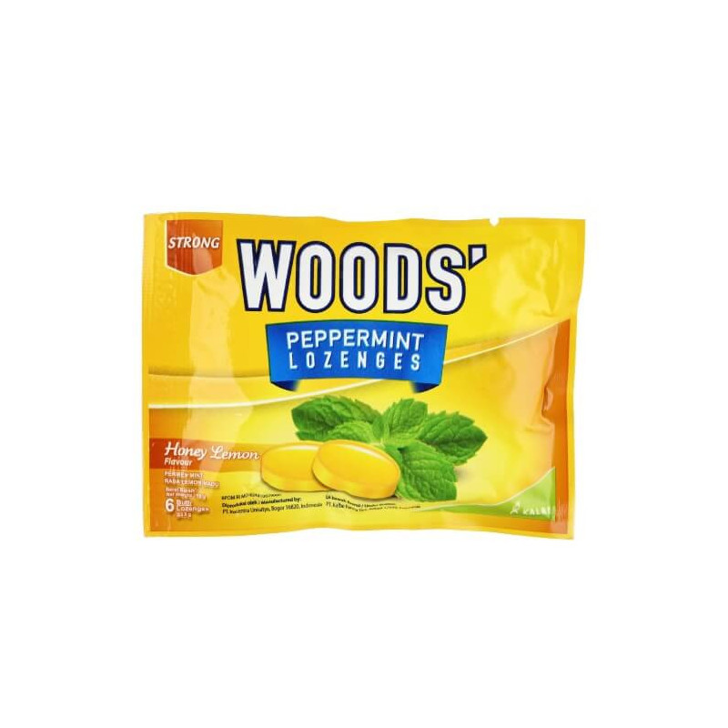 Wood's Peppermint Lozenges Honey Lemon 6's